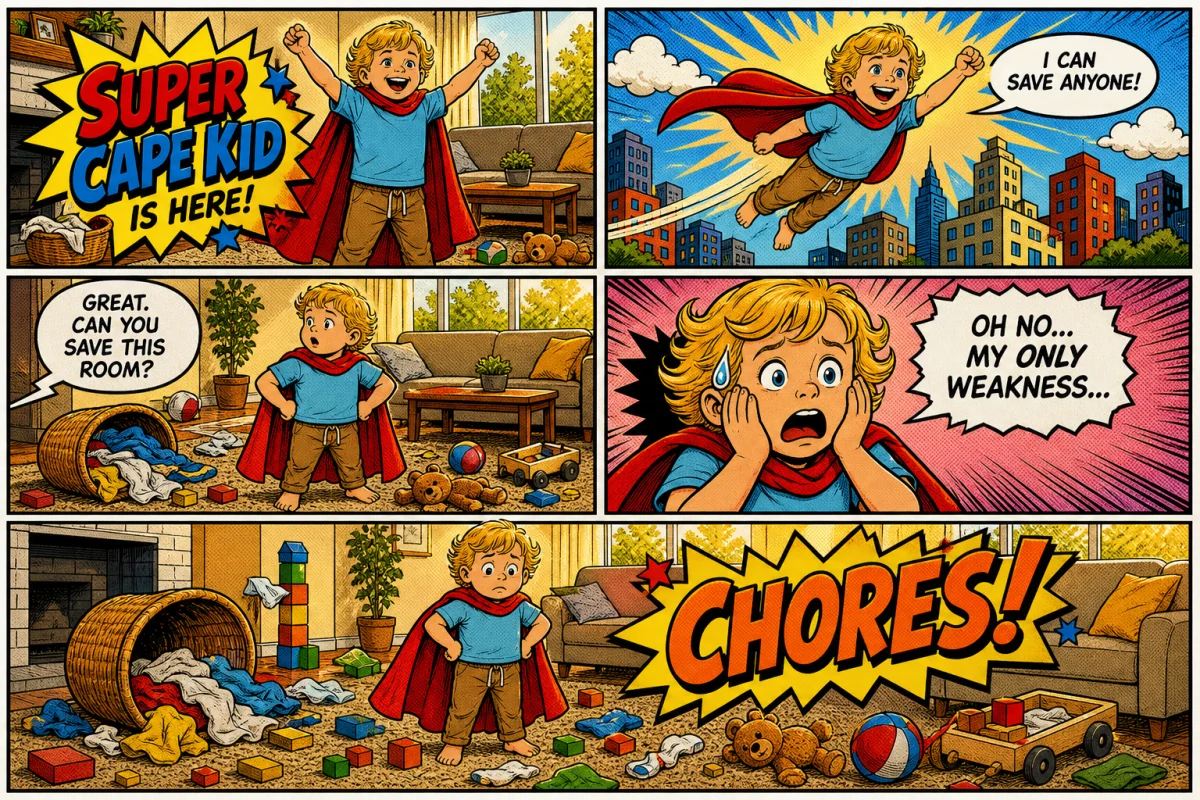 Toddler's Toons | Comic Keepsake Gifts From Kids' Photos
